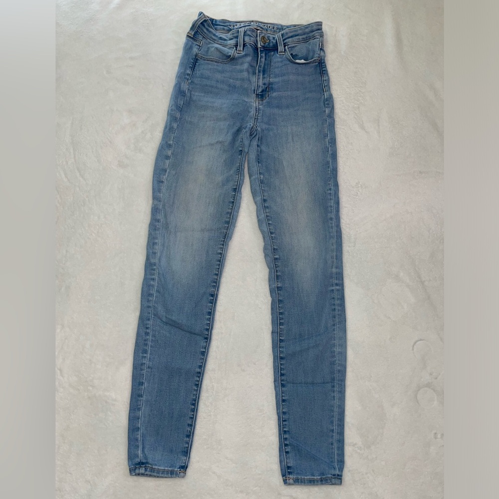 American Eagle High-rise Next Level Stretch Skinny Jeans/Jeggings Size 4 Long